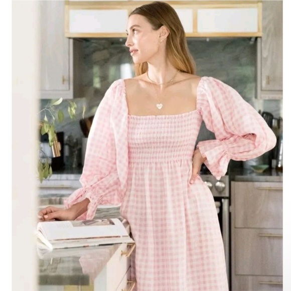 Sleeper midi gingham dress - Picture 3 of 8